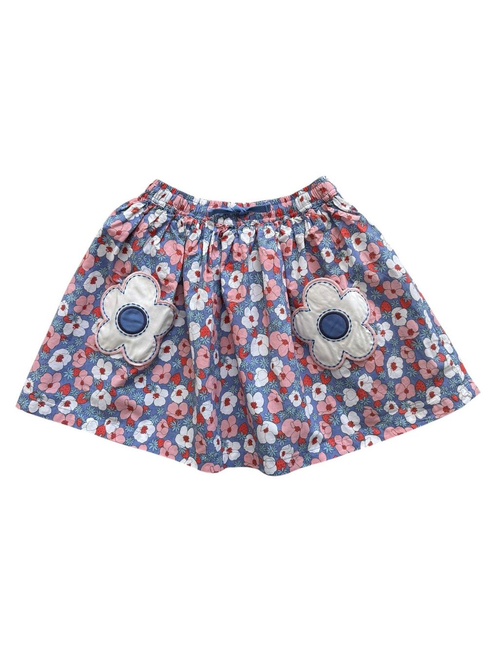 Mini Boden Floral Pocket Skirt Size 6-7y